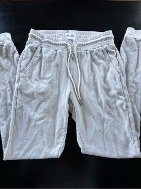 MATE Light Gray Drawstring Joggers